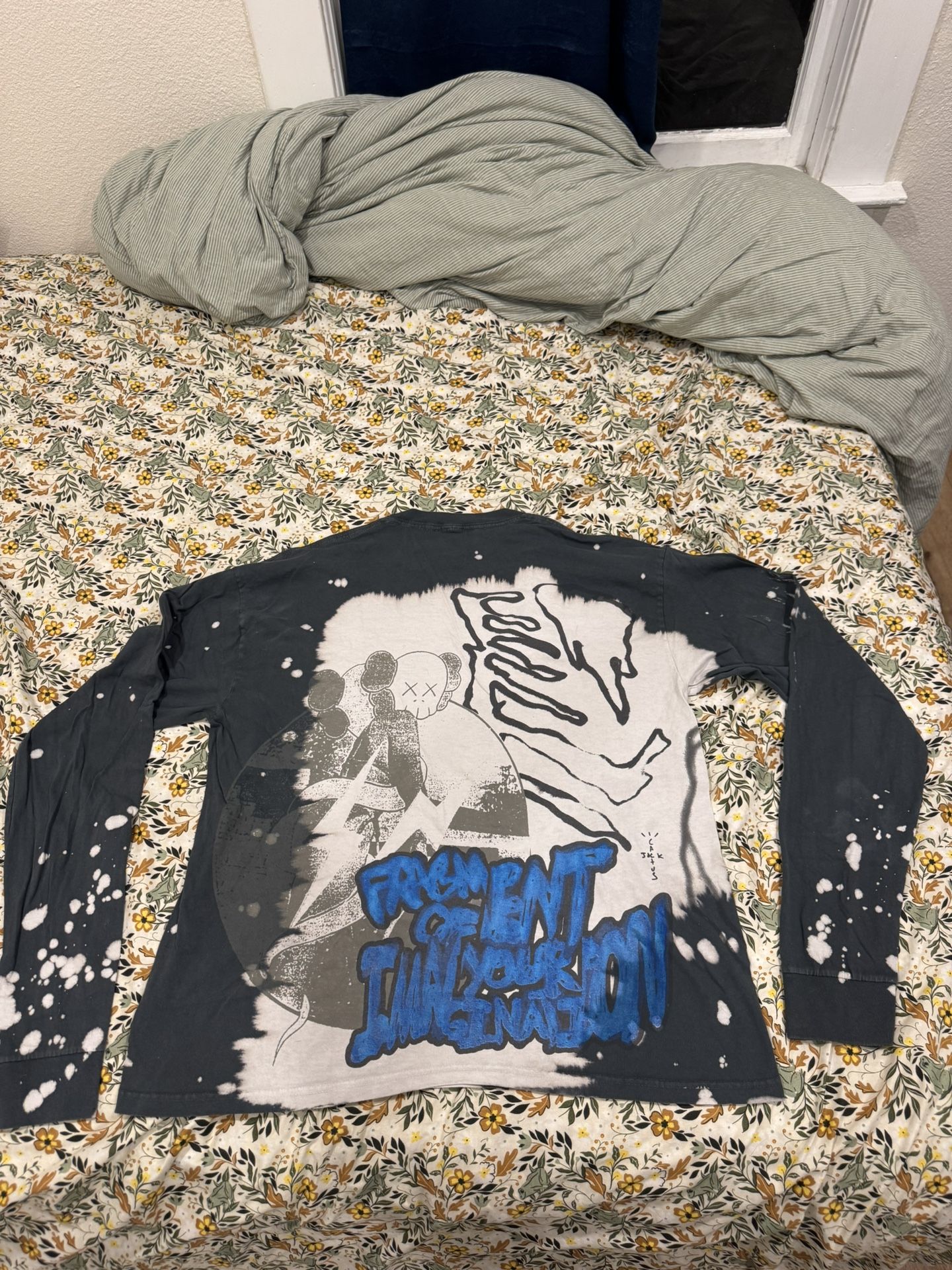 Travis Scott Cactus Jack + Kaws For Fragment L/S Tee XL