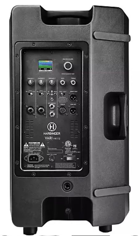 Harbinger VARI V4112 12" 2,500W Powered Speaker X2 with Tunable DSP and iOS App