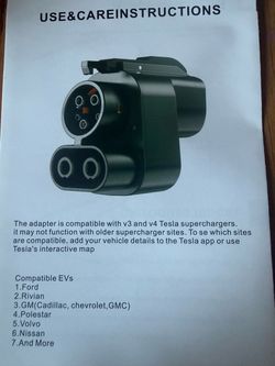 Tesla charger adapter