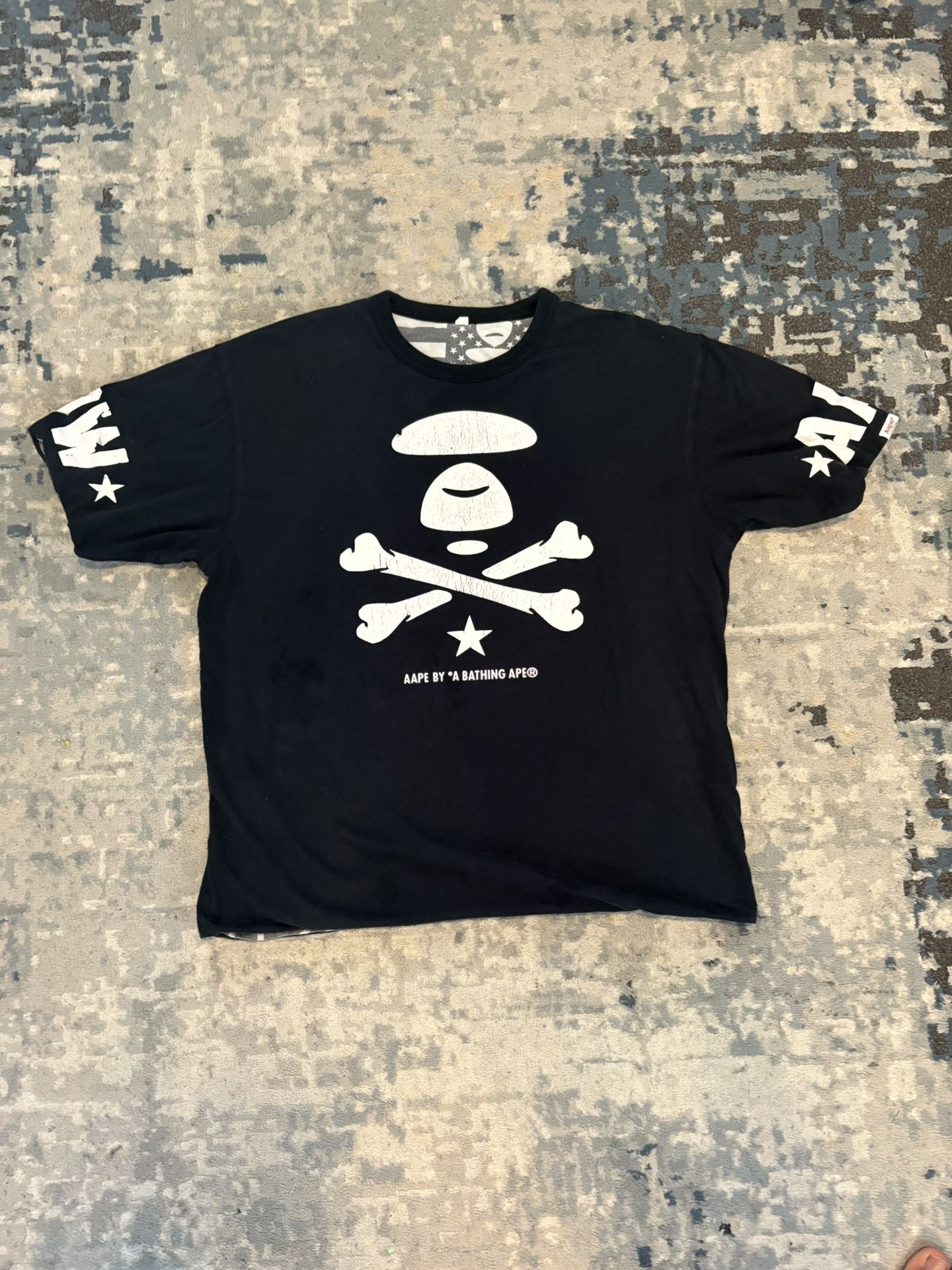 Large Black Bape Tee