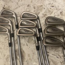 Titleist DCI 990B, 2-P Iron Set, DG X100, RARE Titleist Golf Pride Full Cord M580 Grips