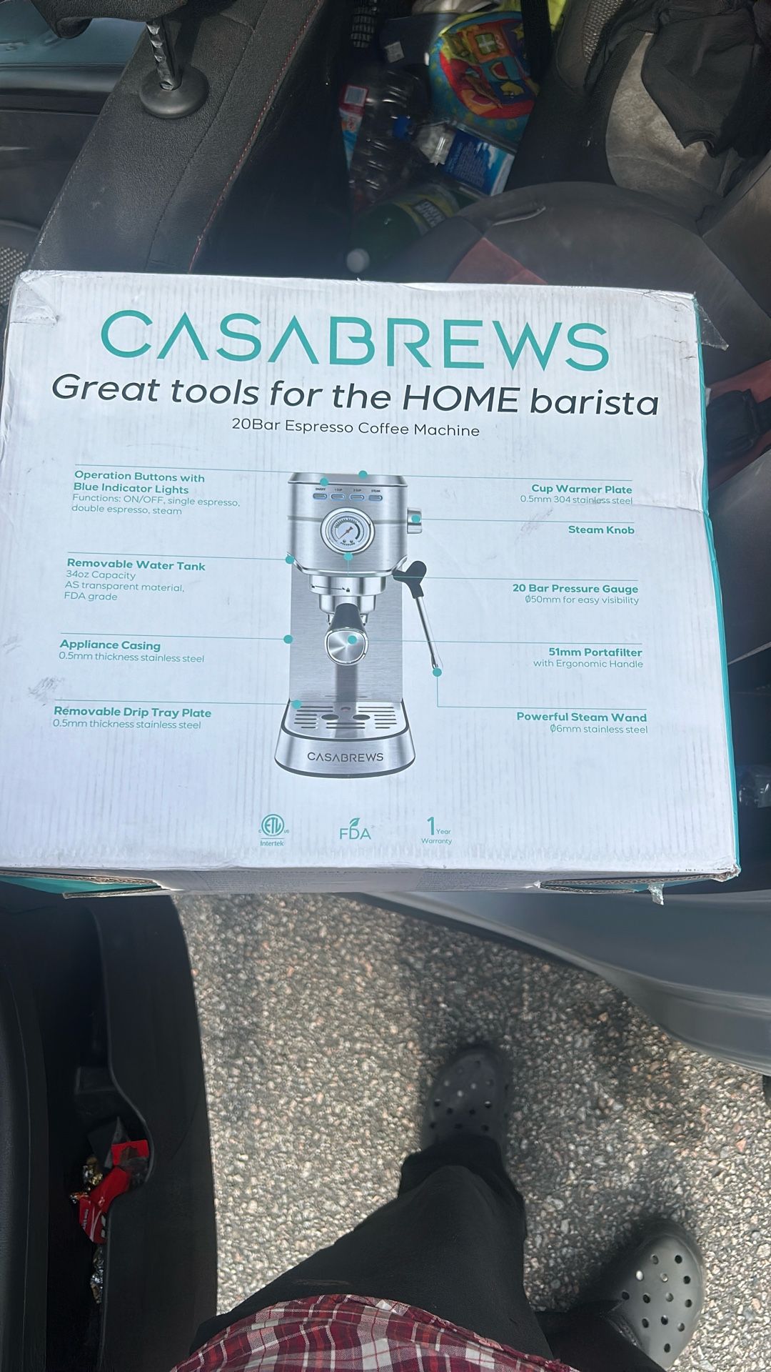 CasaBrews Espresso Machine Brand New