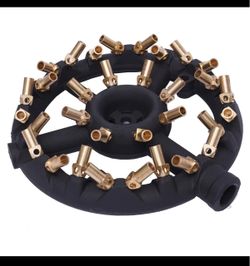 Brand New Tfcfl 32 Tips Natural Gas Jet Burner Round Shape Nozzle Jet Cast Iron Body with Brass Tips