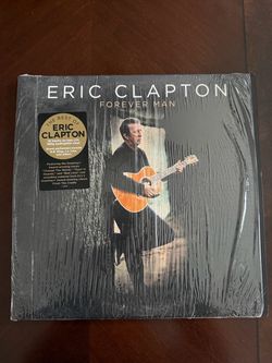 Eric Clapton Forever Man Deluxe Album 2 records like new condition. Sleeve has minor wear to edge see pics
