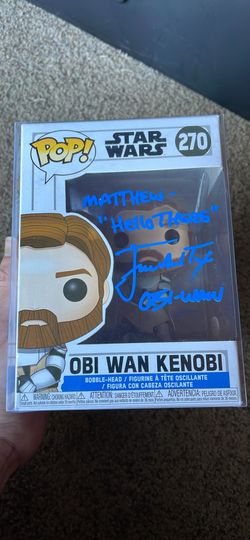 Star Wars Obi Wan Signed Funko