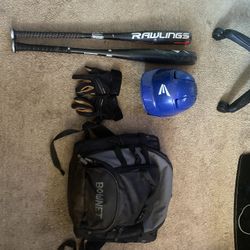 Used batting gear/baseball bag/cleats (negotiable)