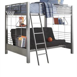 Build-A-Bunk Gray Full/Futon Loft Bed 