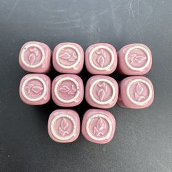 Mini Pink Candle Holders 
