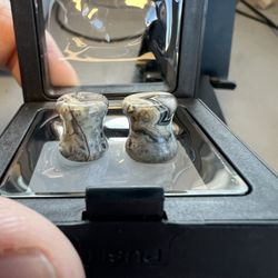 Stone Grey Jasper Double Flare 0g Plug