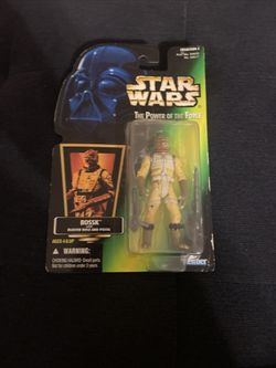 Star Wars The Power of the Force Bossk Action Figure with guns Hasbro  1996 BG