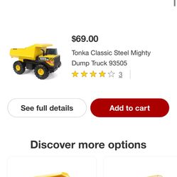 Tonka Classic Steel Mighty Dump Truck