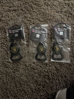 🏈 New Las Vegas Raiders Bottle Opener Key Ring – NFL