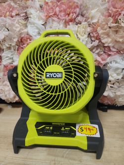 RYOBI
ONE+ 18V Cordless 7-1/2 in. Bucket Top Misting Fan (Tool Only)