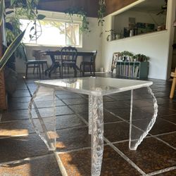Vintage Lucite End Table