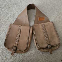 Learher saddle bags