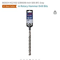 Bosch Bulldog 5/8 X8 SDS HC2102 Hammer Drill Bit 