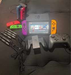 Nintendo Switch Bundle with Multiple Joy-Cons and Pro Controller