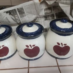 Apple Theme  Kitchen Jars