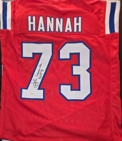 John Hannah HOF signed jersey