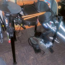 Bike, Barbie Dream House And Dolls Suitcase 