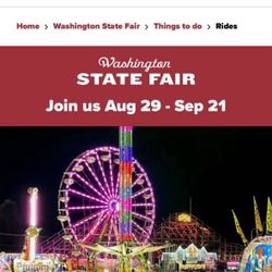 WA State Fair Children’s Admission Tickets 