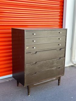 Vintage Mid Century Modern 5-Drawer Dresser - MCM Project Piece