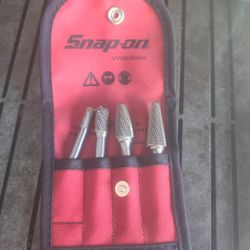 4 Pc Carbide Burr Set with Kit Bag