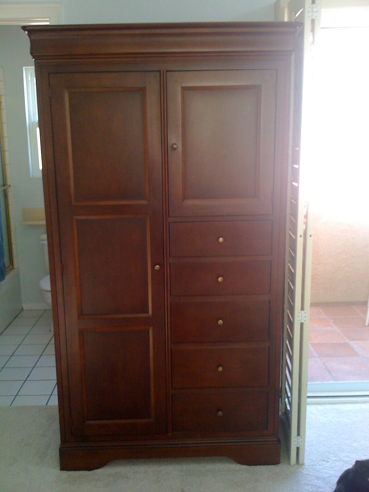Cherrywood Armoire / XL Dresser - Macy’s