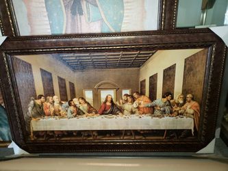 The Last Supper picture framed art