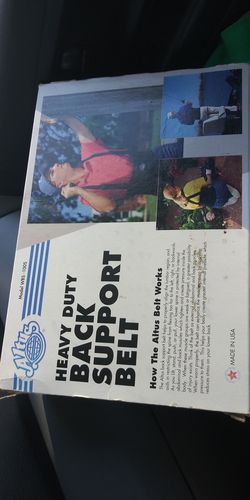 A,HEAVYDUTY BACK SUPPORT BELT