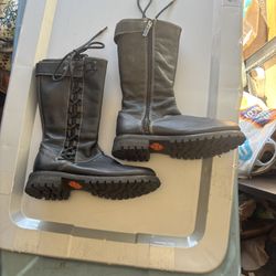 Harley Davidson Women's Melia Motorcycle Biker Boots 6.5  Side Lace Black D85054