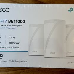 New TP-Link Deco Wi-Fi 7 BE11000 Tri-Band Whole Home Mesh System