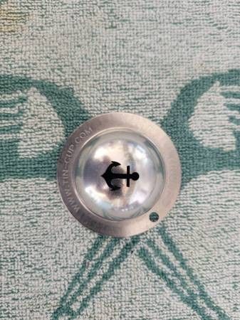 Tin Cup Anchors Aweigh Golf Ball Stencil Stainless Boating Yatch Cruise Ship Fun