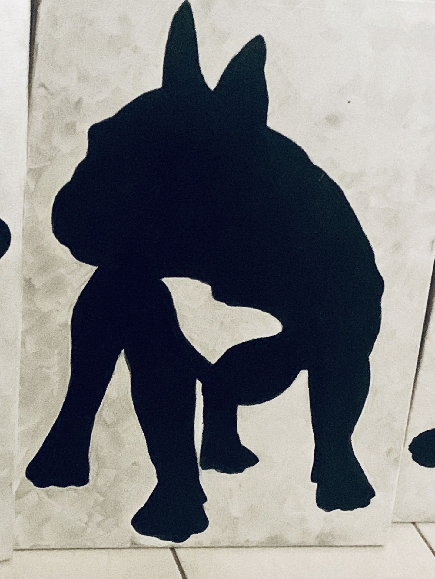 Triptych French Bulldog Family  