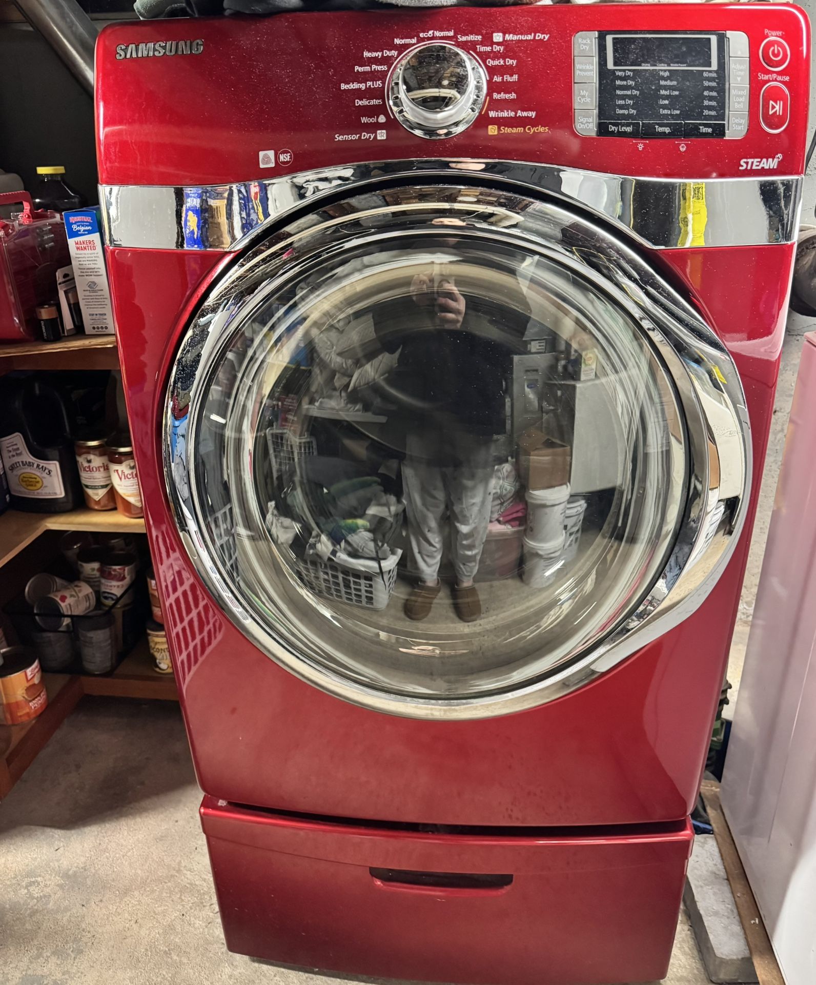 Samsung Gas Dryer + Two Pedestal Drawers