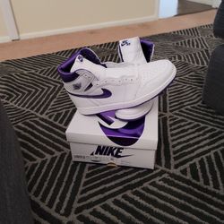 Jordan 1s Purple White W12 M10.5