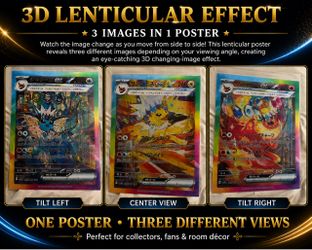 Pokemon 3D lenticular poster