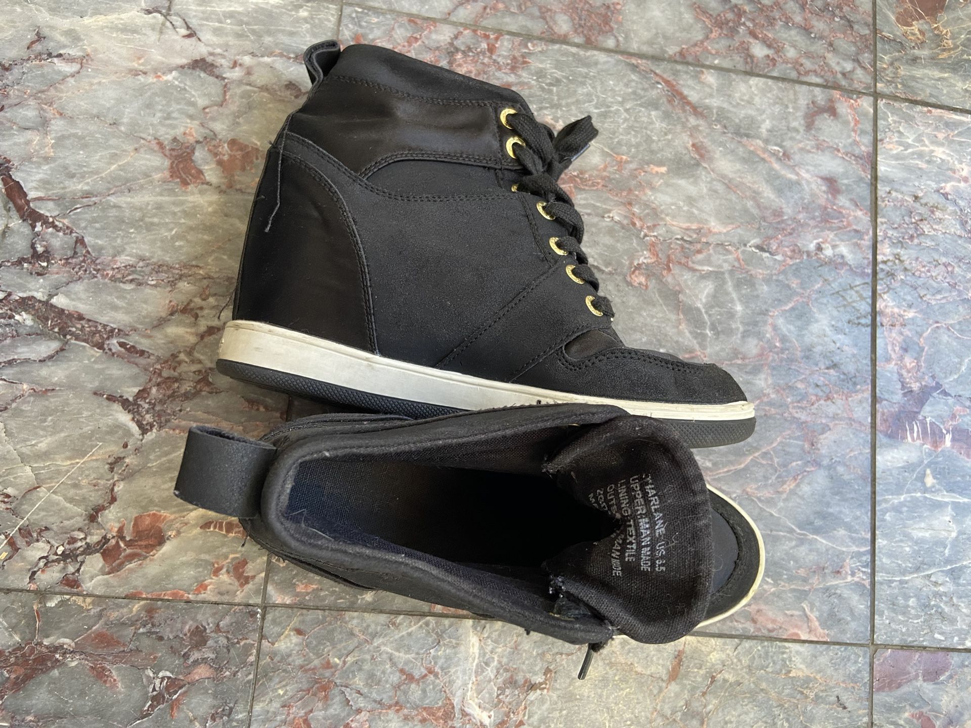 Bebe Charlene High Top Wedge Sneakers