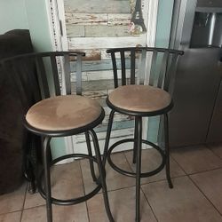 Two Bar Stools 