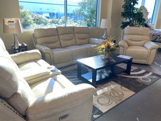 Power leather Livingroom Set