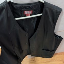 Red Ranch Black Cowboy Vest For Men L