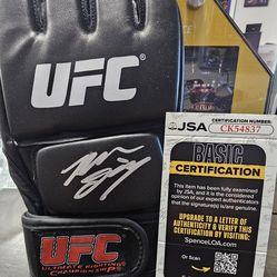 Nate Diaz SIGNED (JSA COA) UFC Glove autographed MMA