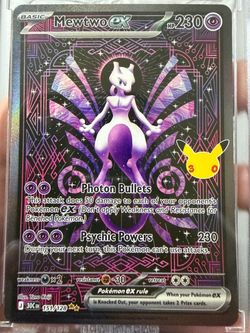 Mewtwo EX 30th anniversary mint