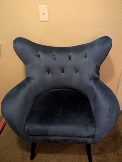Tufted Suede Chair