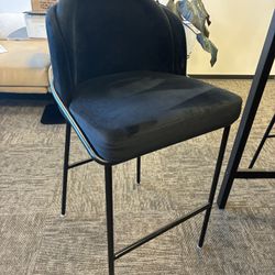 Black Velvet Bar Stools