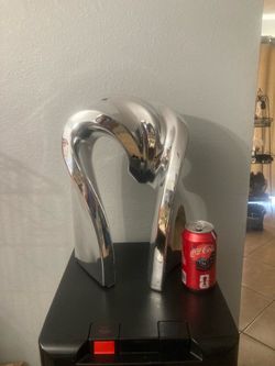 Modern Abstract Chrome Sculpture , 13 inches