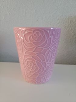 Pink Ceramic Planter.