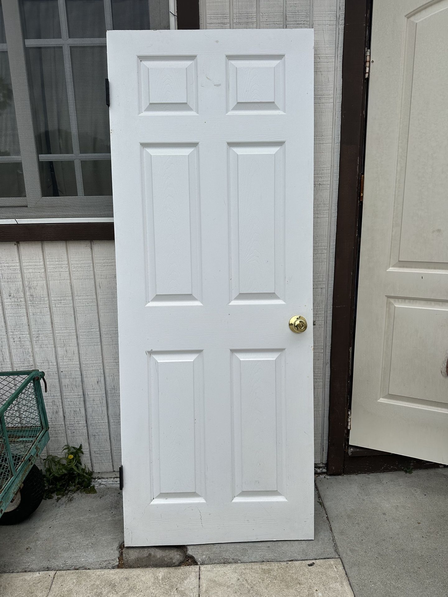 White Door 77 1/2 X 30 