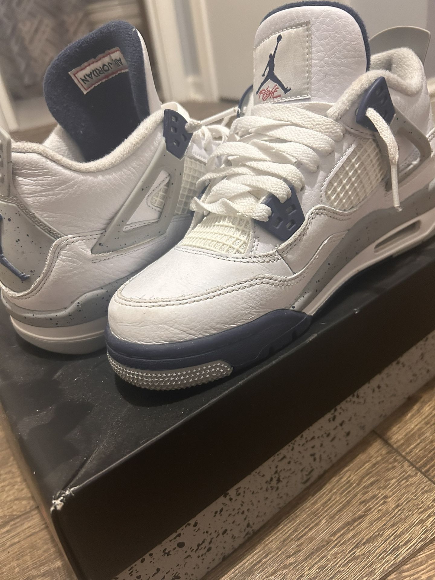 Military Navy Jordan 4s