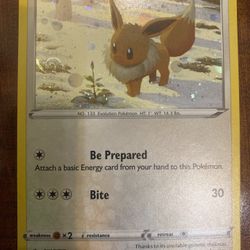 Pokemon Eevee SWSH190 Brilliant Stars Black Star Promo AMAZING Galaxy Swirl NM